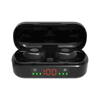 

V8 TWS Bluetooth 5.0 Wireless Earpieces Running Fitness Waterproof HiFI Sound Quality LED Power Display Can Be Used Separately
