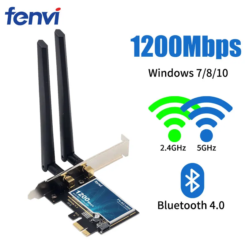 Wifi-Adapter Usb-Dongle Pci-Express 1200mbps Bluetooth-4.0 8x/16x-Card Wireless Desktop