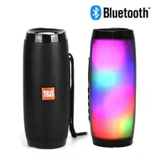 Светодиодный 10 Вт беспроводной bluetooth динамик стерео Бас Сабвуфер Колонка Сода портативный звук бум водонепроницаемый AUX FM радио Музыкальный динамик