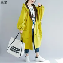 Плюс размер, плотное бархатное пальто для женщин, более размер, Двусторонняя одежда, флисовые куртки с капюшоном, Осень-зима, летучая мышь, Свободная Повседневная Длинная шерстяная ветровка 4XL 5XL 6XL 7XL