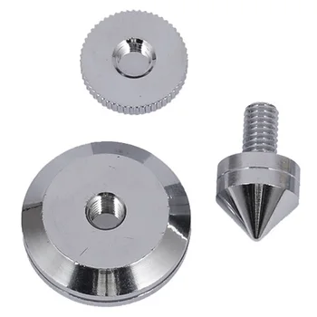 

Speaker Spikes Tools Anti Shock Silver Durable Scratchproof CD Bile Machine Easy Install Foot Pad Accessories Brass Amplifier