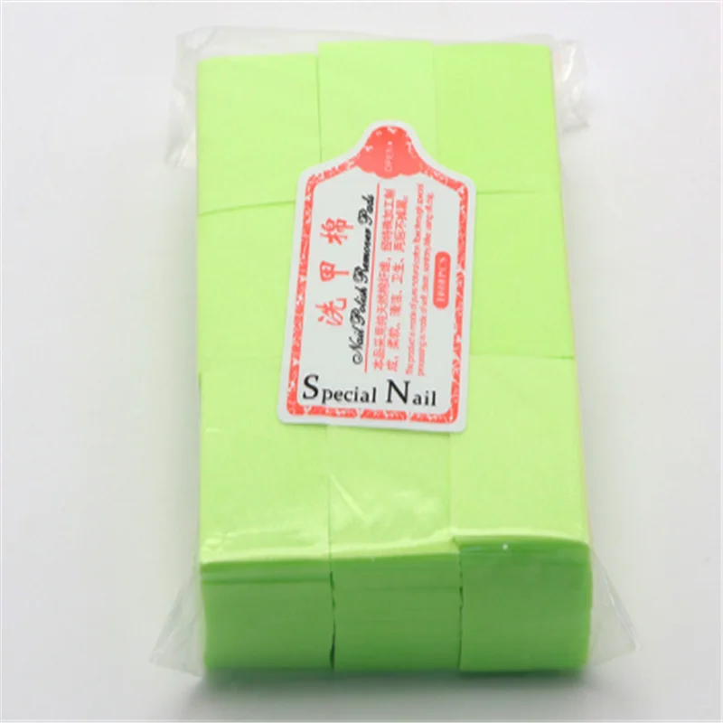 700pcs green 630 шт цветной утолщенный безворсовый Гель-лак для ногтей для удаления лака ватный диск для удаления лака для ногтей очищающий хлопок - Цвет: 700pcs green