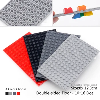 

4Colors 16*10 small Dots Double-side Base Plate for Small Bricks Baseplate Board DIY Building Blocks Toys City Friends Figures