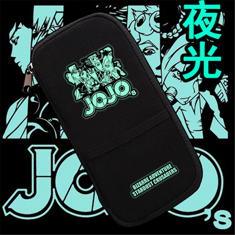 JoJo невероятное приключение Джозеф Joestar Леоне abbacchio Косплэй мило холст ролик пенал одноцветное сумка для ручек из детей Jack школьной