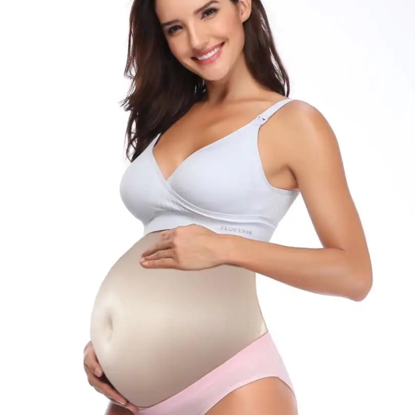 FITYLE Esponja de vientre de mujer embarazada Transpirable Ligero Vientre falso 