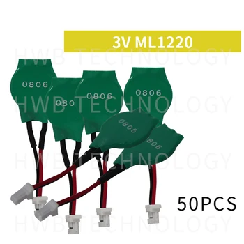 

50pcs/lot for Varta Germany imported 3v ML1220 15mAh button lithium battery Rechargeable batteries with line Free shipping