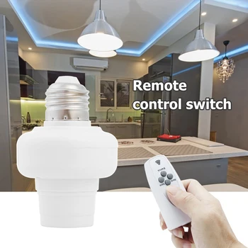 

Connector Sensor Switch Light Holder Socket E27 Screw Light Holder Converter 220V Wireless Remote Control Switch