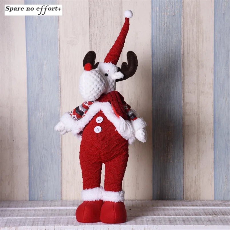 

Chritsmas Dolls Red Standing Santa Claus Snowman Elk Toys New Year Gift for Kid Reindeer Dolls Xmas Tree Decor Enfeites De Natal