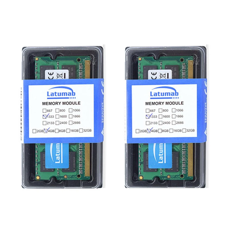Оперативная память Latumab DDR3L 4 ГБ 8 1866 МГц 1600 1333 1066 для ноутбука SODIMM 1 35 в модуль ОЗУ