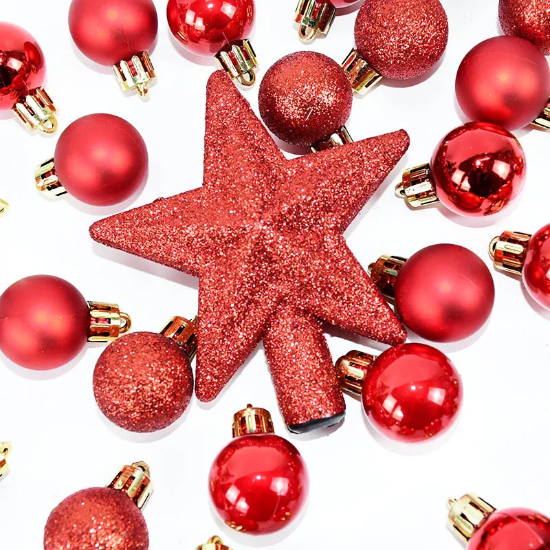 Confezione da 30 palline di Natale infrangibili, ornamenti per decorazioni natalizie per alberi di Natale, set di palline sospese per decorazioni per feste di Capodanno_voghion.com