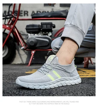 

Men Lace Up Sneakers Low Top Jogging Shoes Man Loafer Footwear Breathable Air Flat Sports Vulcanized Shoes For Men