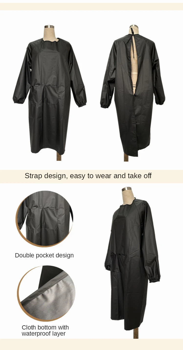 Roupas de Trabalho Antifouling à Prova Vestido de Banho do Animal Grooming Dwaterproof Água Anti Avental Cabelo Housework Dishwashing Limpeza Estimação Macacão Y0621 Pet 3 Tampas, , folhas e invólucros