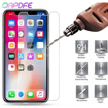0,22 мм 9H закаленное стекло на iPhone 8 7 6 6S Plus 5 5S SE 4S протектор экрана для iPhone X XR XS Max защитный чехол Flim