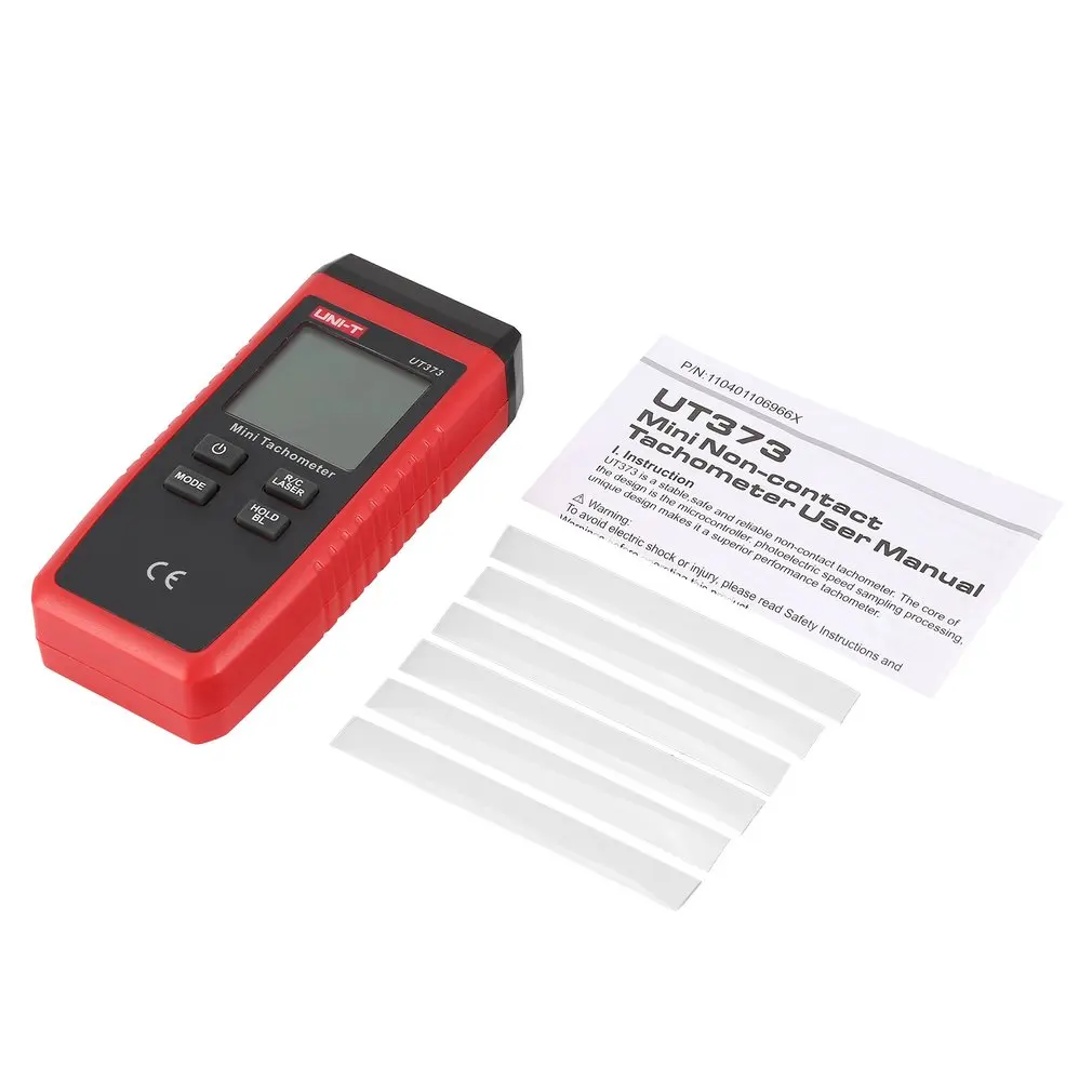 

UNI-T UT373 LCD Non-contact Laser Tachometer RPM Speed Measurement Meter Handheld Digital Mini Speedometer with Back Light
