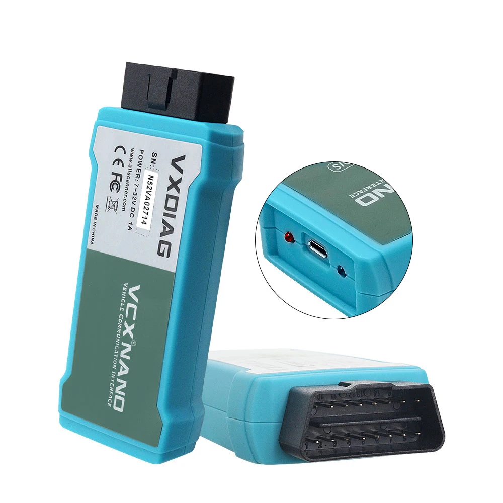 VXDIAG NANO for VW Diagnostic Tool vxdiag for VW Replace 5054A/ 6154 Auto Scanner Wifi USB Connection Optional battery load testing