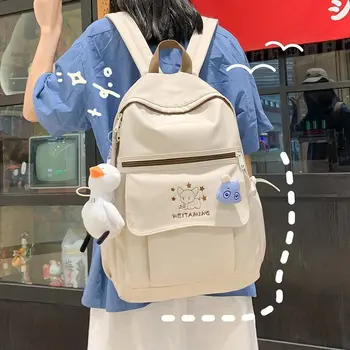 

Japanese ins college style backpack College student wild casual backpack Korean version of simple fashion schoolbag Women's bag