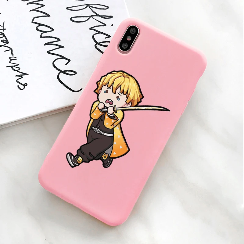 Nezuko Kamado Chibi Kimetsu No Yaiba чехол для телефона прозрачный мягкий Tpu чехол для iPhone 6S 6 7 8 Plus X Xs Max Xr силиконовый чехол для телефона - Цвет: 127