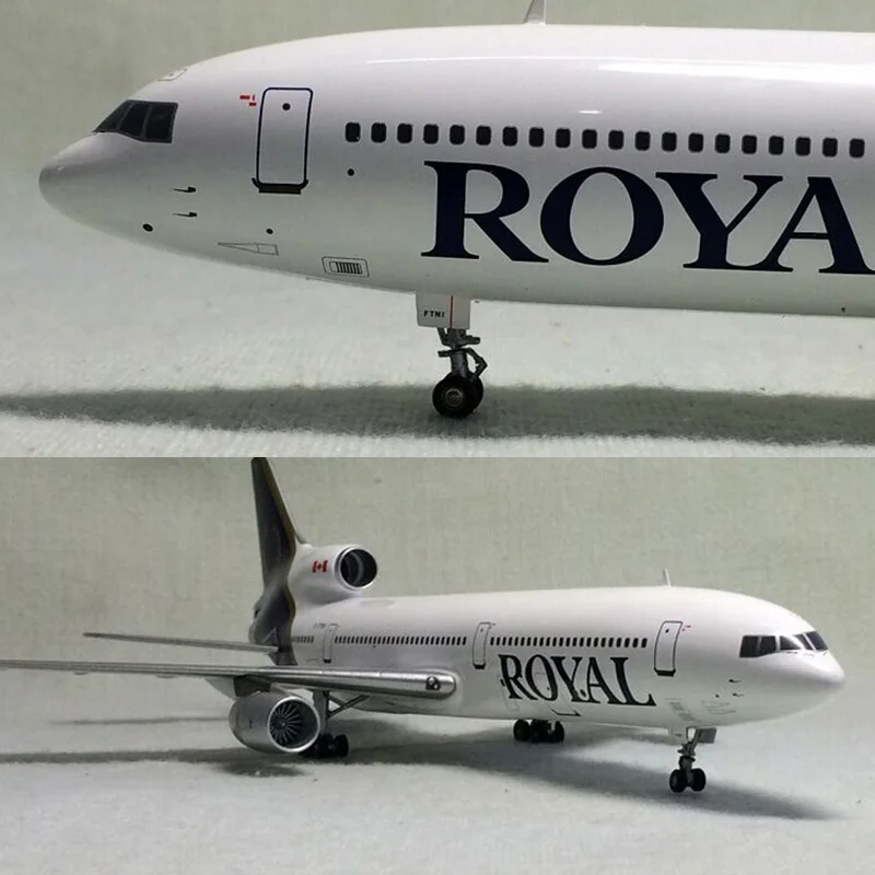 US $114.79 1200 Scale L1011 CANADA ROYAL Airlines Diecast Alloy Aircraft Plane Model Airplanes collectible model Toy