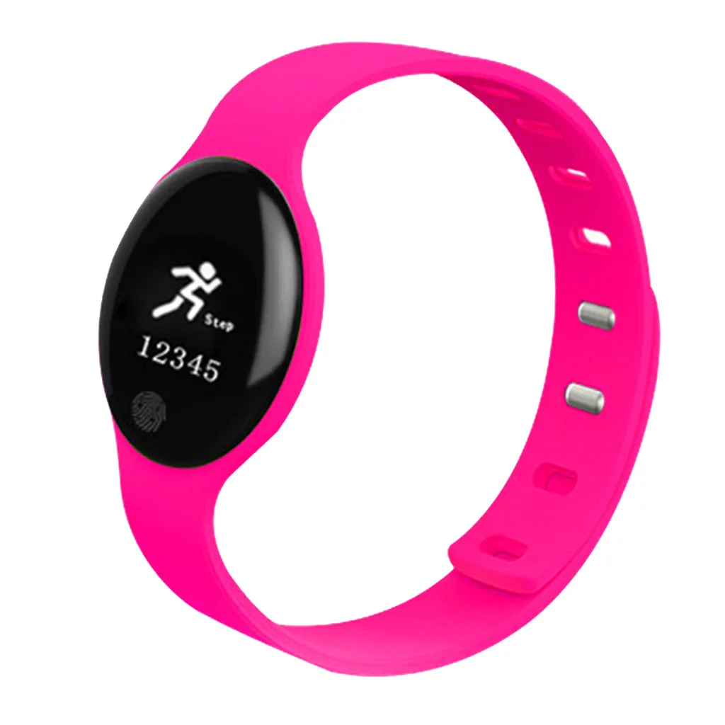 Multi-Function Sports Pedometers Bluetooth Smart Bracelet Fitness Wristband Heart Rate Monitor 0.66inch Touch Screen