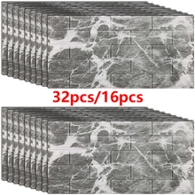 3D настенные наклейки имитация кирпича Декор для спальни водонепроницаемые самоклеящиеся обои для гостиной кухни ТВ фон Декор