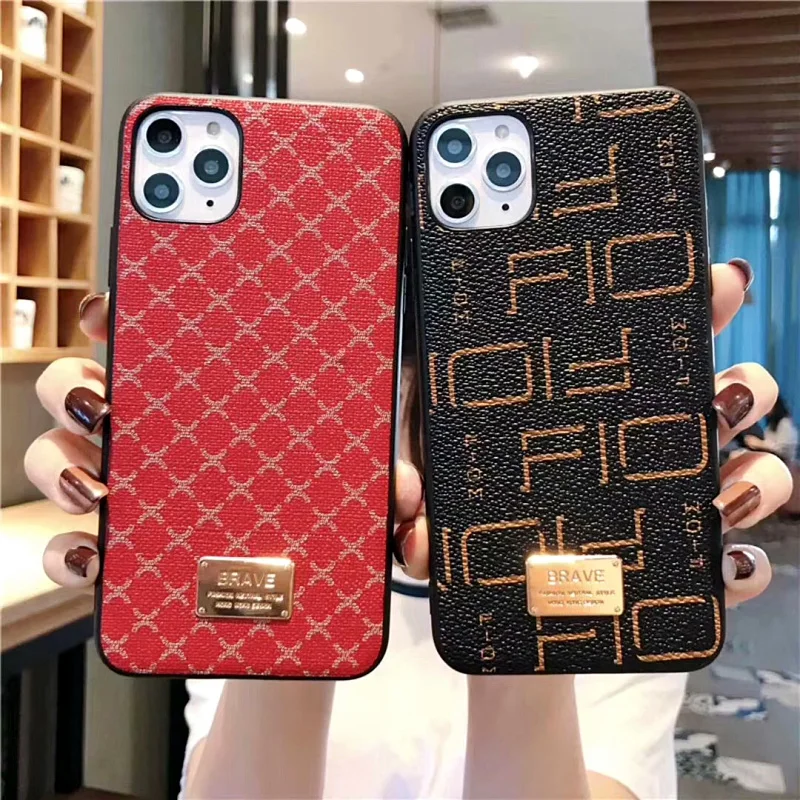 MIKE KLARKE MK.81 Luxury Geometric PU Leather Case For iphone 12 Mini 11 Pro Max Case X 6 7 8 Plus XR Xs Max Vintage Cover (8)