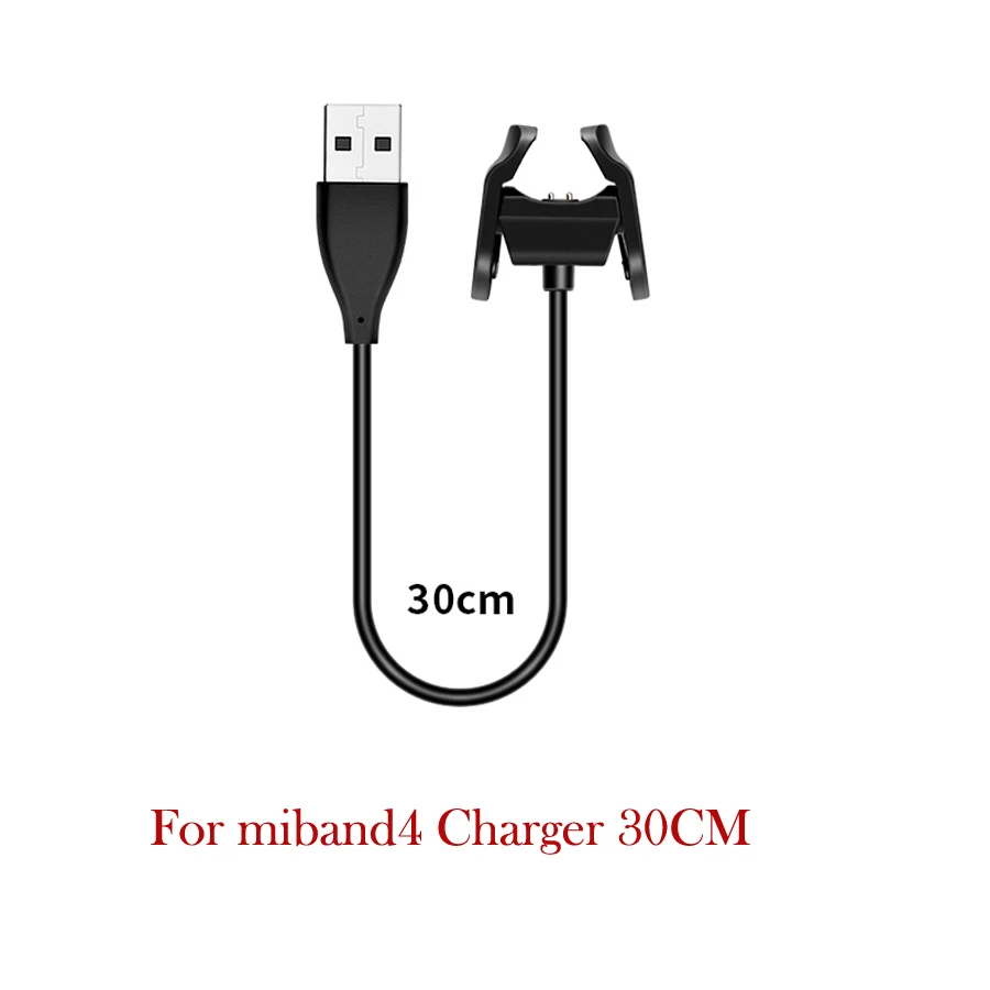 30/100 см USB зарядное устройство кабель для Xiaomi mi Band 4 зарядное устройство разборка-бесплатный адаптер Аксессуары для зарядки mi Band 4 NFC кабель для зарядки - Цвет: 30 CM