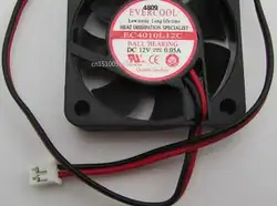 Для оригинального jaguar cold EVERCOOL EC4010L12C бесшумный вентилятор 4010 dc12V 0,05 A 2 линии 40*40*10 мм Бесплатная доставка