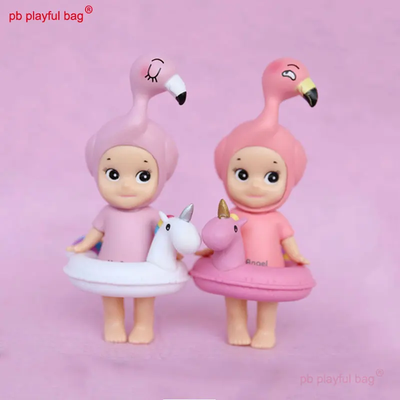 PB игривая сумка прекрасный Купидон Ангел кукла розовый нежный Фламинго