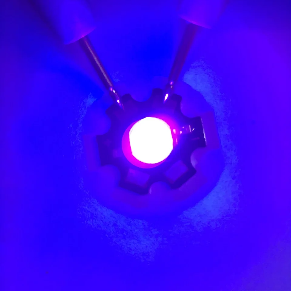 Светодиодный УФ диодный светильник 10 шт. 1 Вт СВЕТОДИОДНЫЙ фиолетового цвета