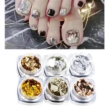 Маникюрный стеклянный бумажный мусор Douyin маленькая красная книга горячая Металл Аврора бумажные украшения для ногтей неправильный интернет-знаменитостей мусор