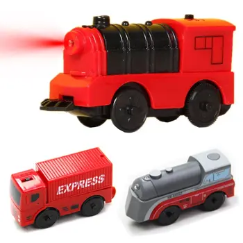 

Combination Of Magnetic Electric Locomotive Train Wooden Track Accessories Compatible For BRlO And Main Brand Track Railway