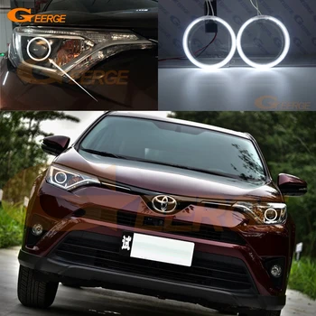 

For toyota RAV 4 RAV4 IV facelift 2016 2017 2018 Excellent Ultra bright CCFL Angel Eyes kit Halo Ring