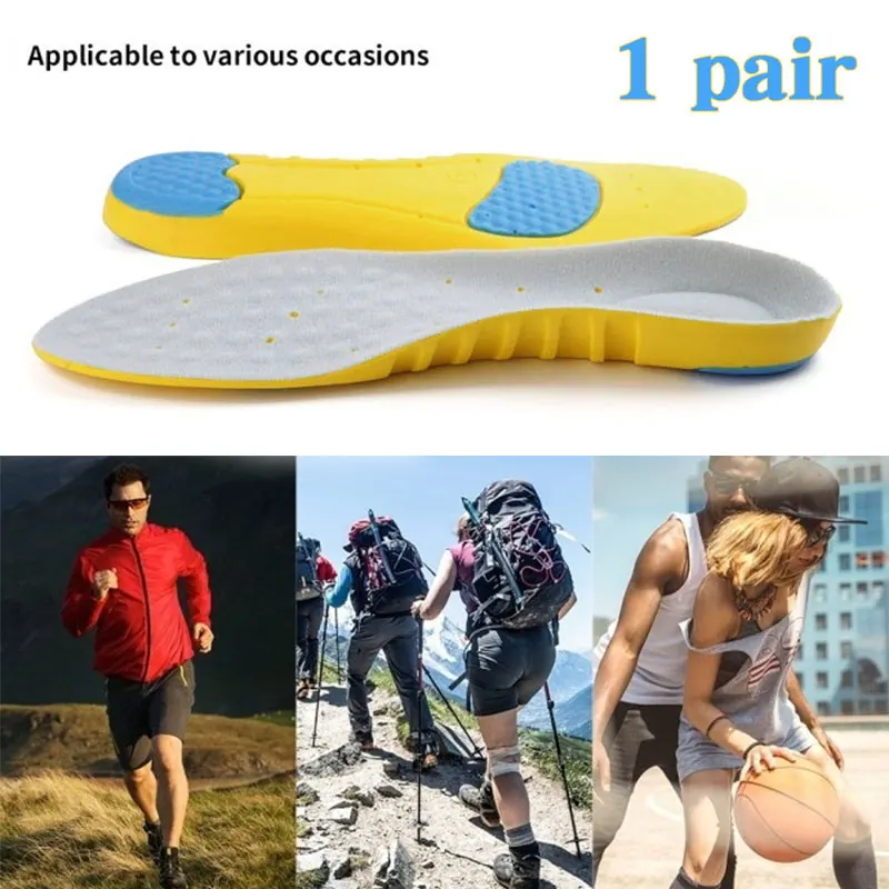 Silica Gel Insole Insole Arch Support Sports 2pcs Soft Shoe Inserts Comfortable Shoes Insoles Orthotic Insole