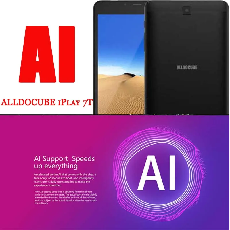 ALLDOCUBE iPlay 7T 4G LTE детский планшет 6,9" HD iPS Android 9,0 планшеты 16 Гб rom Dual Ai 4 ядра Smart Gps