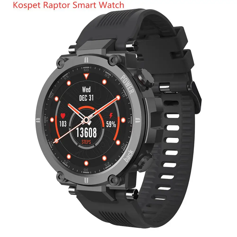 Смарт часы Kospet Raptor мужские IP68 пульсометр Bluetooth 4 0|Смарт-часы| |