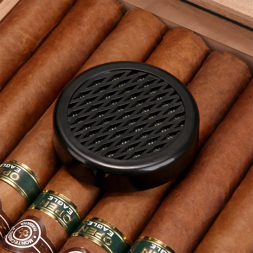 Luxury Cigar Humidor Cow Leather Lined Cedar Wood Portable Travel Cigar  Humidor Box Fit for 76 pcs Glass Top Cigar Humidor - AliExpress