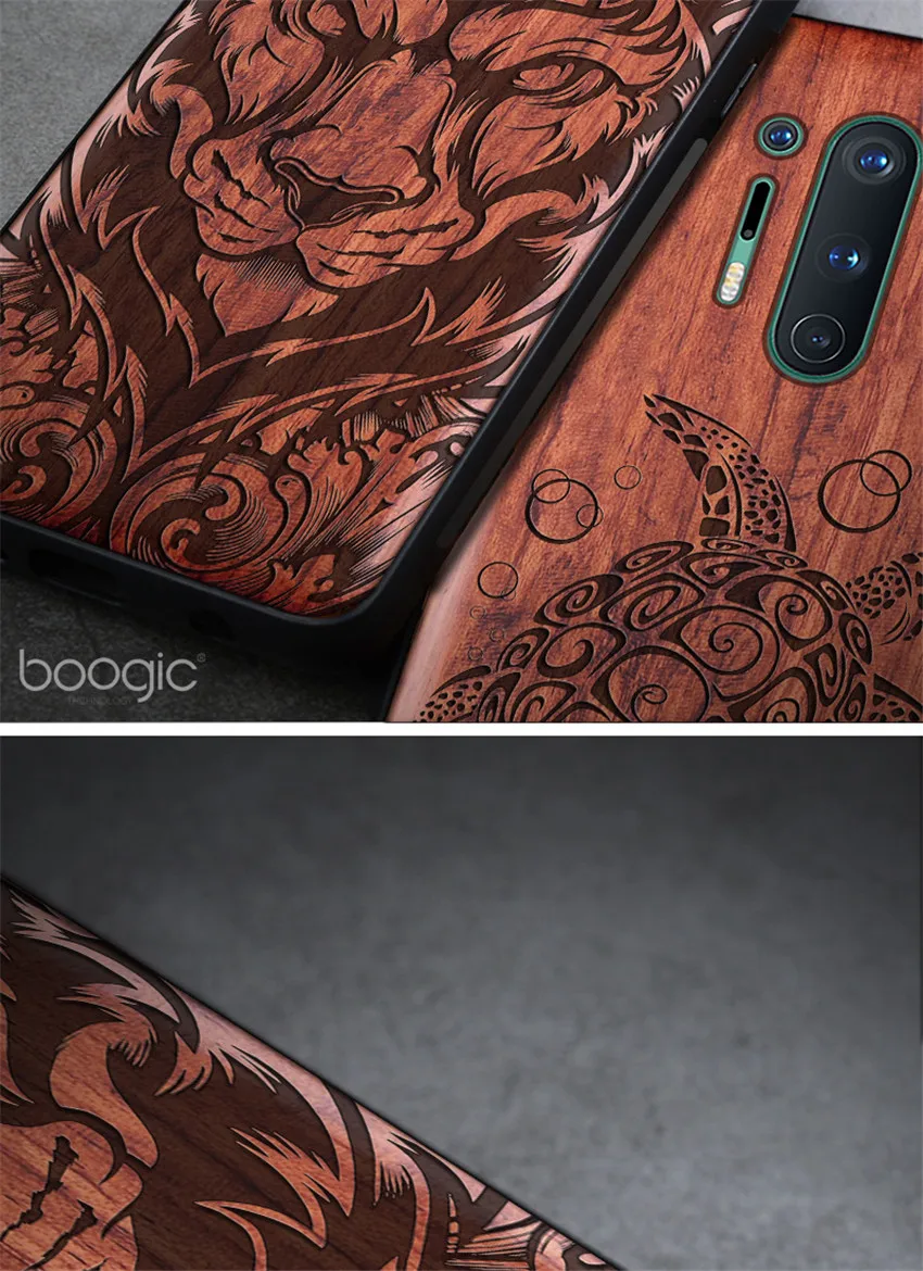 Carved Wood Case For OnePlus 8 Pro OnePlus 8 Shockproof Case TPU Bumper Cover For OnePlus 8 Case Wood Shell Oneplus 8 Pro (5)