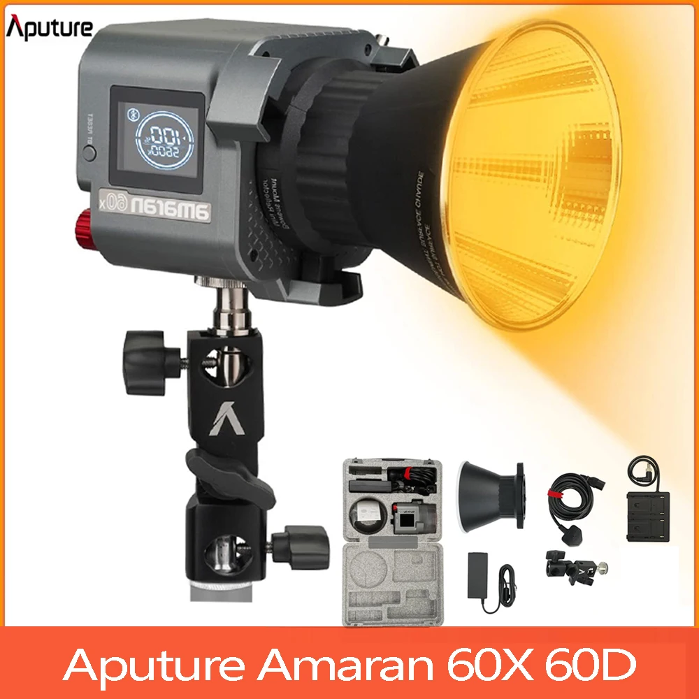 Aputure Amaran Cob 60X 60D LED свет для студийной видеосъемки Light 60W фотография Освещение