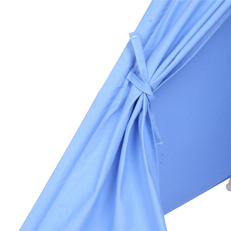 Large 100% cotton Canvas Original Teepee  Indian Play Tent  House Children Tipi Tent  with Small Coloured FlagsTent  (16)