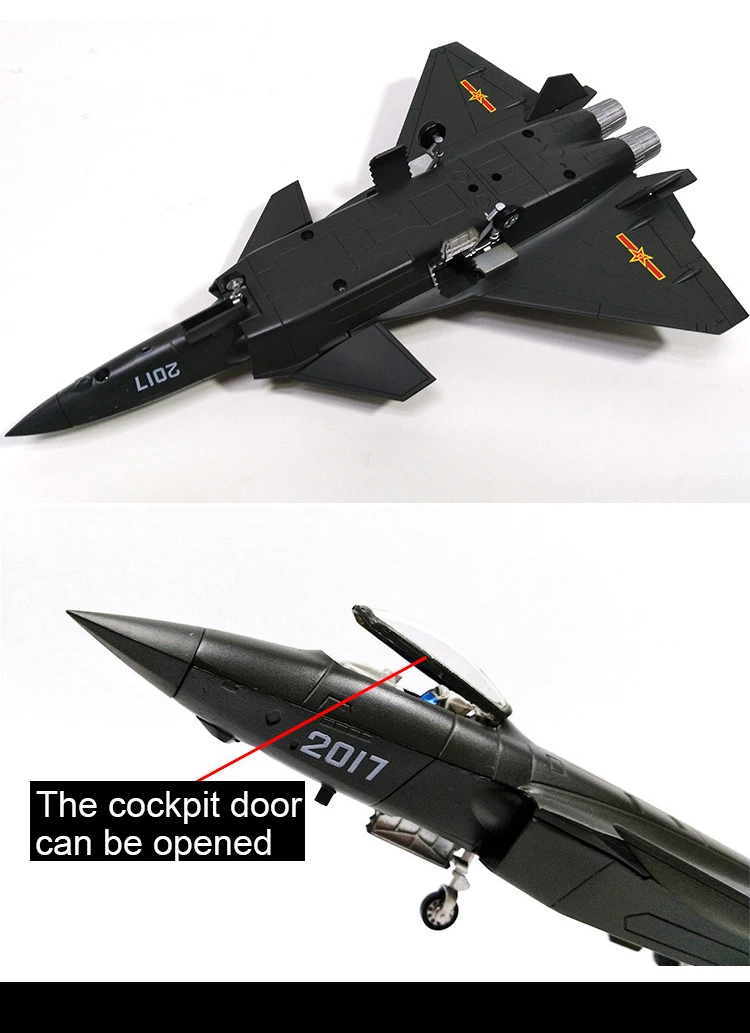 Сплав 1: 48/72/100 J-20 модель самолета-истребителя моделирование Военная Униформа air force сувениры