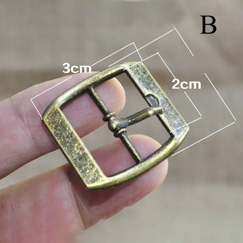 B Meetee 5/10 шт. ID20mm металлический штырь бронзовая Пряжка Регулировка ремешков кнопка сумки из натуральной кожи Чемодан кожа скобяные изделия Аксессуары BF502 - Цвет: B