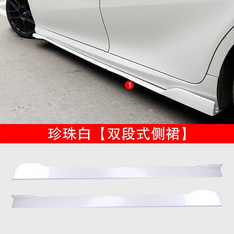 BeingWins автомобильный Стайлинг для Toyota Camry ABS Двухступенчатая боковая обвес юбки комплект губ разветвители бампер крышка