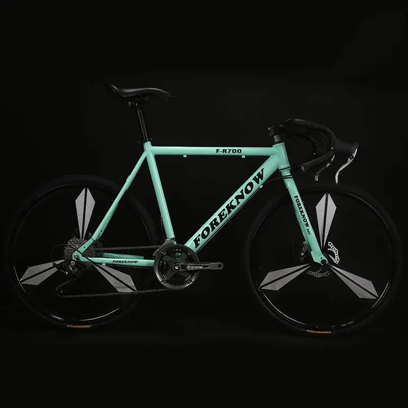 Cycling Bicycle Road Bike One Wheel 27 Speed Bend Fixed Gear Adult Double Disc Brake Solid Tire Student Cycling Bicycle Road Bike One Wheel 27 Speed Bend Fixed Gear Adult Double Disc Brake Solid Tire Student