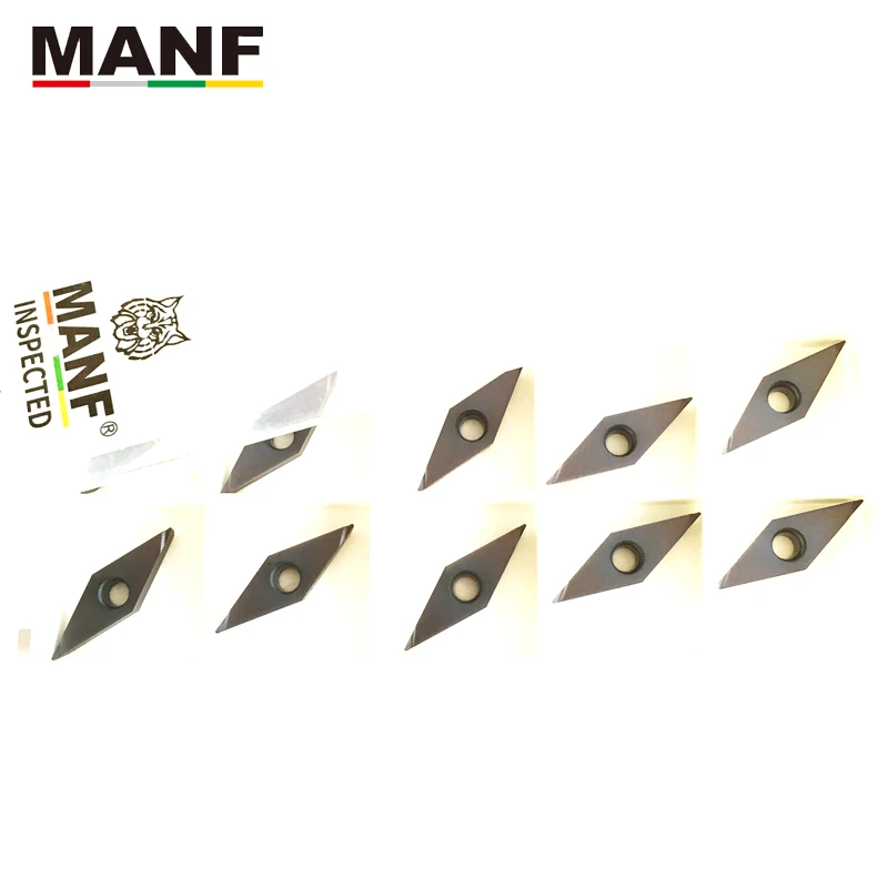 MANF твердосплавные вставки VCGT VCGT110302L-F токарные инструменты Токарный резак инструменты с ЧПУ лезвия Сменные Токарные Вставки SVJCR держатель