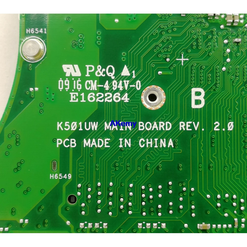 K501UW материнская плата для ноутбука ASUS K501UXM K501UQ K501U оригинальная материнская плата DDR4 8G-RAM I5-6200U GTX960M