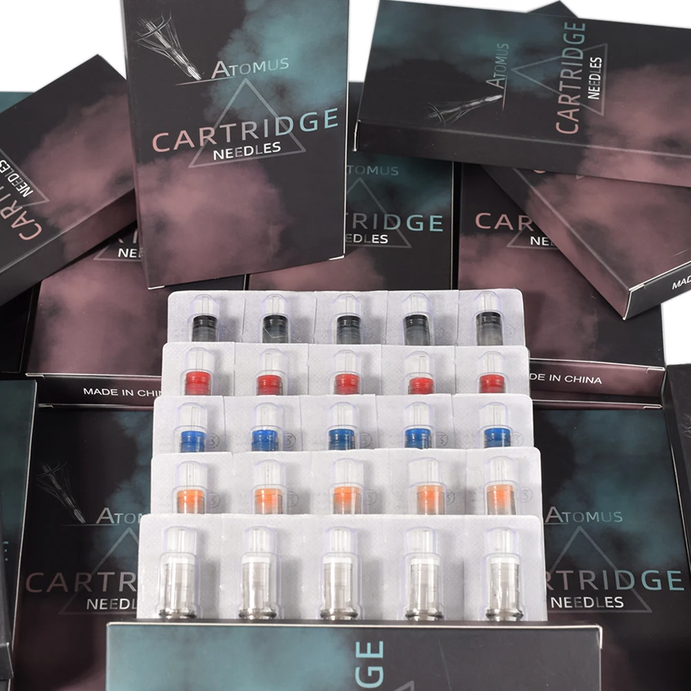 10pcs Disposable Tattoo Cartridge Needles 1RL 3RL 5RL 7RL 9RL 11RL 5RM 7RM 11RM 3RS 5RS 7RS 9RS 11RS 5/7/9F/M1 Tattoo Machine