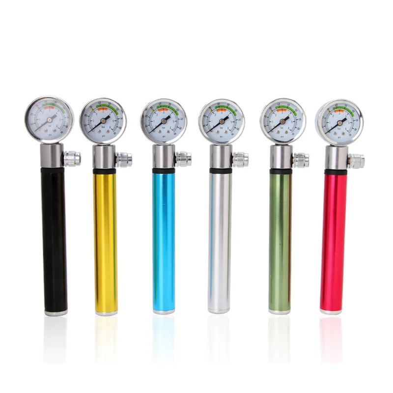 

Велосипедный насос с манометром высокого давления, миниатюрный воздушный насос, велосипедные аксессуары