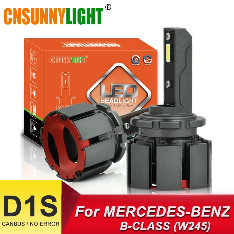 CNSUNNYLIGHT безотказная Автомобильная фара D1S D3S светодиодный фонарь 10000лм 70 Вт/пара для Mercedes Benz B-CLASS W245 W246 W242 фары 6000 К