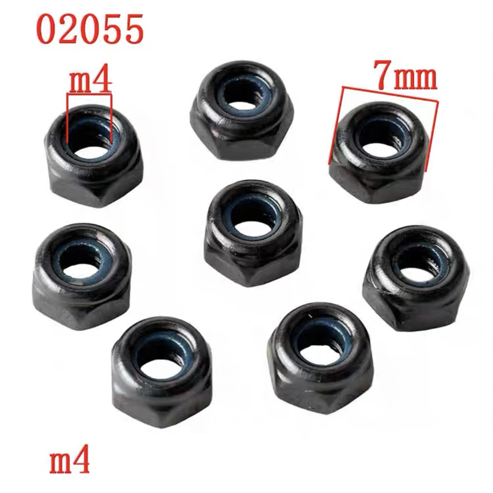 8PCS M3 M4 Screw Head Pan Head Machine Screw Nut 02055 02092 02094 02096 02097 02099 02102 02127 08024 for 1:10 HSP RC Cars