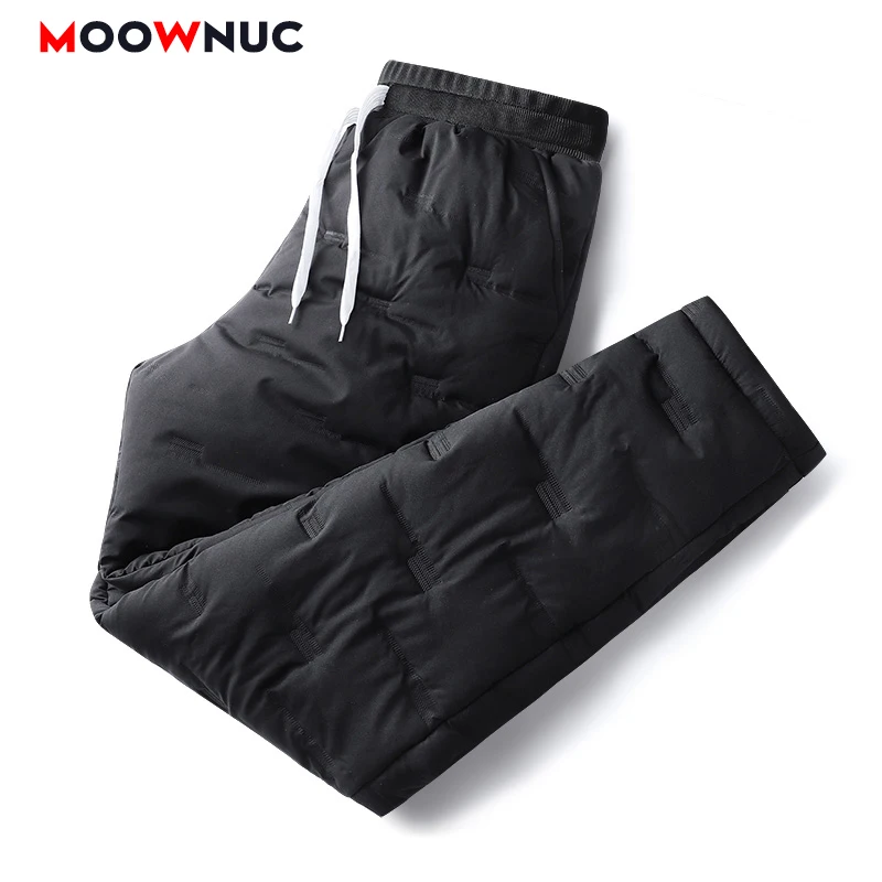 

Зимние мужские повседневные брюки, плотные осенние модные брюки 2021, мужские теплые длинные брюки в деловом стиле, новинка, размера плюс 5XL, MOOWNUC